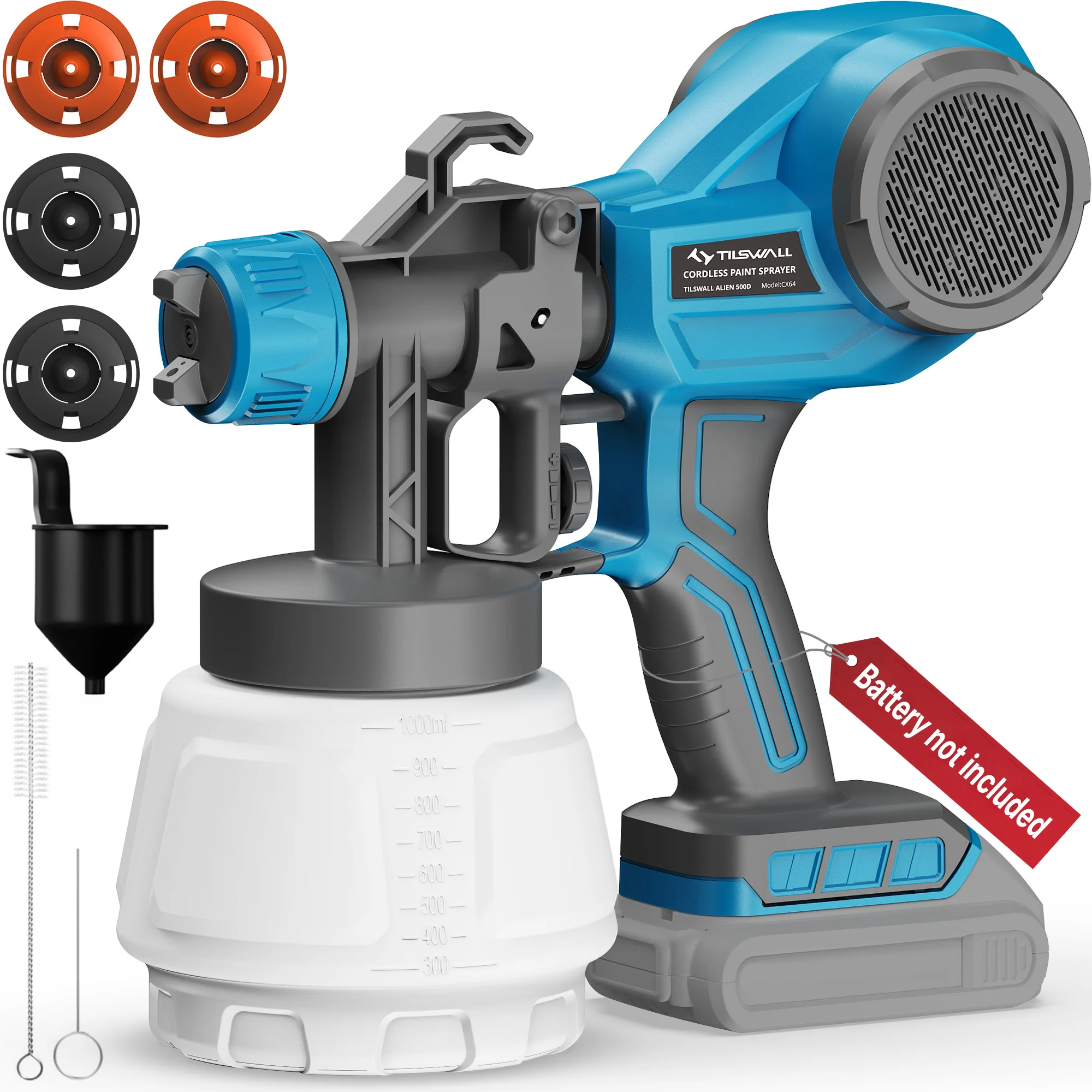 Tilswall Alien 500 DC Cordless Paint Sprayer